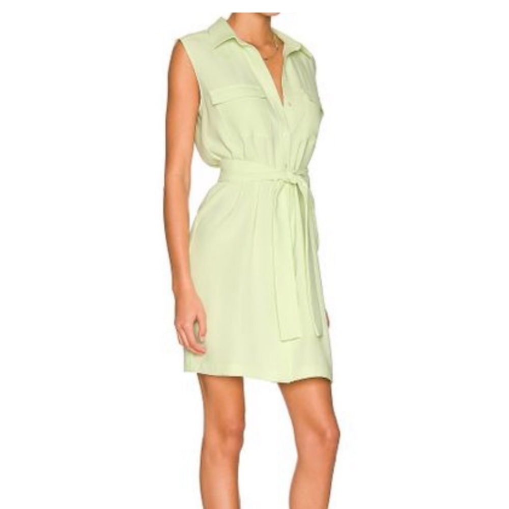 Cool Cucumber Colored Lightweight Mini Dress